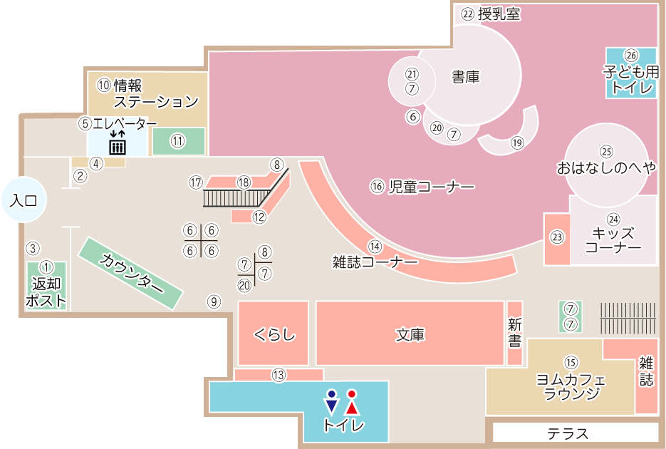 2階館内図